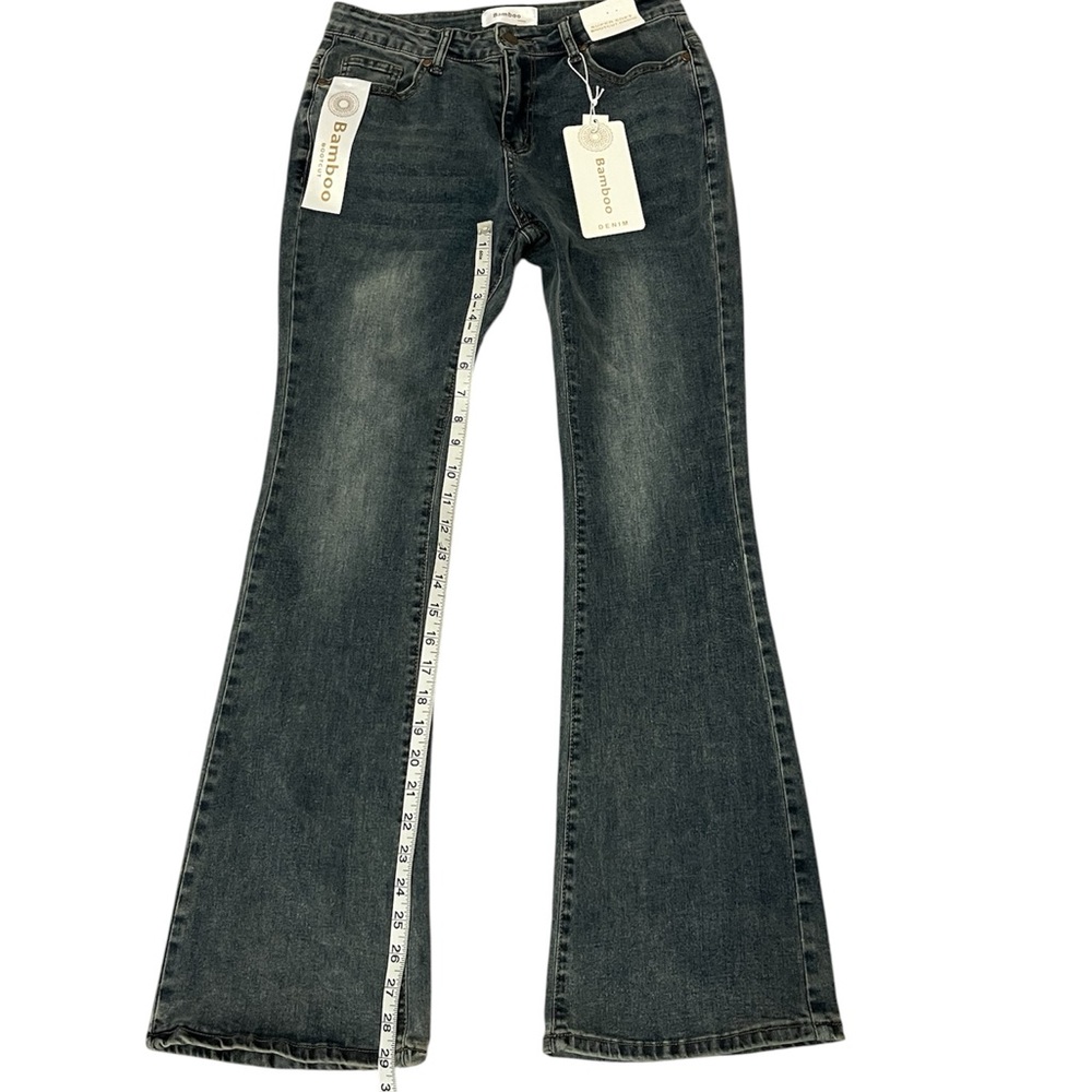 Bamboo Women's Bootcut Cotton Blue Jeans Size: 11 - Picture 4 of 5